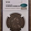 1807 O.104 T-5 Draped Bust Half Dollar, NGC VF30 CAC - Image 3