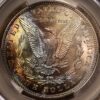 1887 Morgan Dollar, CACG MS64, Exceptional bag rainbow - Image 5