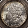1887 Morgan Dollar, CACG MS64, Exceptional bag rainbow - Image 6
