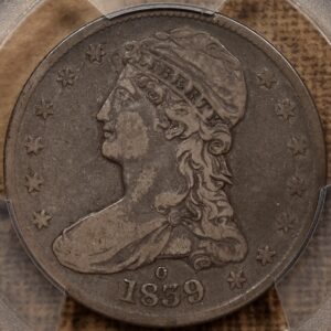 1839-O GR-1 Capped Bust Half Dollar, PCGS VF25 CAC