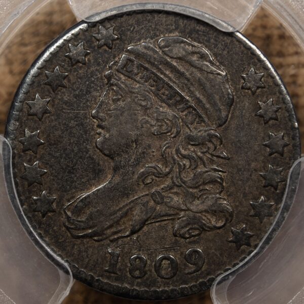 1809 JR-1 Capped Bust Dime, PCGS XF40 CAC