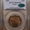 1835 C.1 Classic Head Half Cent, PCGS MS64 RB CAC - Image 2
