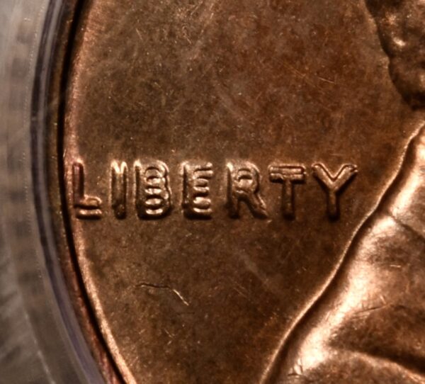 1972 Double Die Obverse Lincoln Cent, PCGS MS63 RB CAC - Image 3