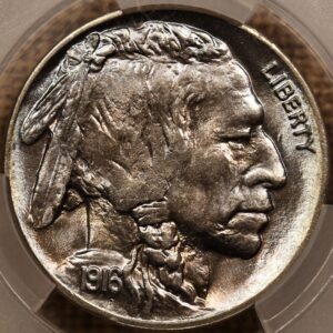 1916 Buffalo Nickel, CACG MS65